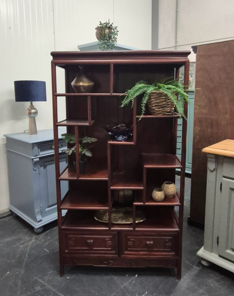 Chinese vakkenkast Teakhout 